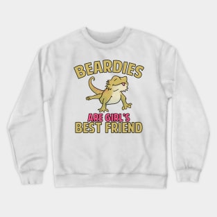 Lizard Beardies Are Girl's Best Friend Dragon Crewneck Sweatshirt